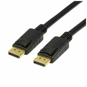 Kabel DisplayPort (m) => DisplayPort (m) 1,0m LogiLink dvojno oklopljen pozlačeni konektorji 8K@60Hz (CV0119)