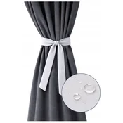 shumee Vodoodporni trakovi za zavese 150x8, sivi