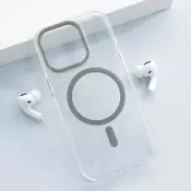 Maska Berlia Crystal Armor Magnetic za iPhone 16 Pro Max transparent crna