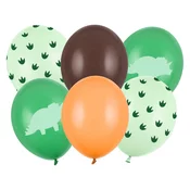 PartyDeco baloni 30 cm, dinozaver