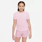 Nike G NK DF ONE SS TOP GX, djecja majica, roza DD7639