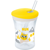 Šalica sa slamkom NUK Evolution - Action Cup, 230 ml, žuta