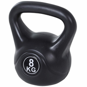 HOMCOM 8 kg pvc športni in fitnes kettlebell s peskom in gladkim ročajem proti trenju