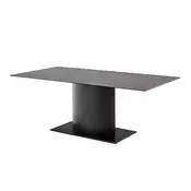 Miza Norsica 1030 (Črna) Črna, 76x100x200cm, Keramika, Kovina