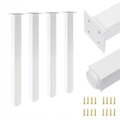 4 x Noga 60x60 | V - 710 mm | Bela