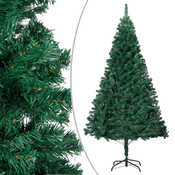 Umjetno božicno drvce s gustim granama zeleno 210 cm PVC