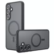 Hibridna maska PureFrost MagSafe za Samsung Galaxy S25 Plus - black