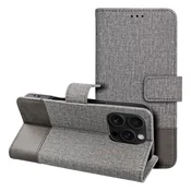 OEM GOMMA Book ovitek za iPhone 16 Pro, siv