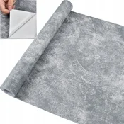 shumee Samolepilna tapeta za beton z mavčnim 3D učinkom, vinilni furnir, 45 cm x 10 m