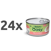 Oasy Cat Natury Adult fileji v želeju, konzerva - piščanec in losos - 150 g 24 x 150 g