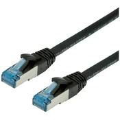 VALUE Value 21.99.1967 RJ45 omrežni kabel\, Patch kabel CAT 6a S/FTP 10.00 m črna 1 kos, (20425714)
