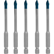 BOSCH Expert HEX-9 5-delni set burgija za tvrde plocice 5 mm