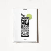 Wallity Poster Mojito-2055, 50x70 cm