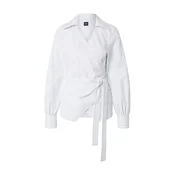 BOSS Bluza Bekania1 pastelno plava / tamo siva / bijela