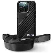 Ovitek BMW BMHCP16X23PSCCK iPhone 16 Pro Max     6.9 black hardcase M Edition Carbon Stripe & Strap (BMHCP16X23PSCCK)