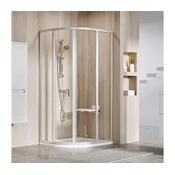 Ravak 3114OU02Z1 - Štiri-delna četrtkrožna tuš kabina SUPERNOVA 80x80 cm, satinirano steklo