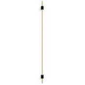 Stropna svetilka Lanar z dvojnim držalom, LED linearna svetilka, 100 cm, zlato-črna