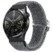 BStrap Braid Nylon pašček za Huawei Watch GT3 46mm, gray black