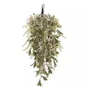 Autronic Okrasitev Leaves and Berries - artificial curtain, green-white, with pearl (PRZ4011)