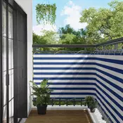 Balcony ekran Plava i bijela 110 x 800 cm Oxford tkanina