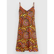 ONeill Malu Beach Dress orange rainbow stripe