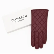 Rokavice LS COLLECTION Diana - bordo, v darilni embalaži