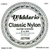 DADDARIO STRUNA DADDARIO NYLON kitara 6-E J2706