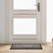 vidaXL Doormat Svetlo siva 60 x 80 cm Teddy tkanina