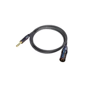 Infinitek L-2T2S mikrofon 6,0mm, XLR (M)/JACK TRS 6,3mm 7,5m, BLK