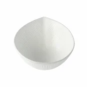 Skleda za omako SNOW LEAF 9 cm, 100 ml, bela, keramika, MIJ
