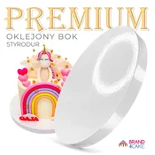 shumee Podstavek za torto, bela, 28 cm, 2 cm, boben za torto Premium Brand4Cake