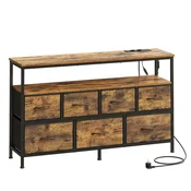 Songmics Predalnik 30x1138x681 cm rjave barve