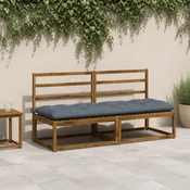 vidaXL Blazina za klop VIANEN 100% poliester Modra 200 x 60 x 12 cm