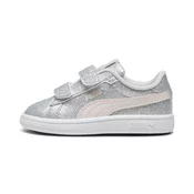 Womens Puma Smash 3.0 Glitz Glam Toddlers Sneakers, Gray, Size 25, Shoes