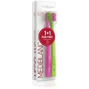 MEDIBLANC Set TB Ultra Soft Pink Green + Super Soft Dpink Blue Duopack zobne ščetke