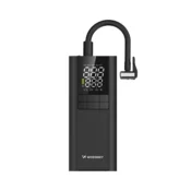 WOZINSKY Kompresor, električna črpalka, prenosna baterija, svetilka, 150 psi, 8000 mAh - črna