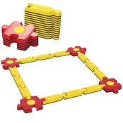 Homestar Set za ravnotežno gred 1655x1655x7 cm rumena plastika
