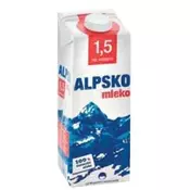 LJUBLJANSKE MLEKARNE trajno pol posneto Alpsko mleko (1.5% m.m.), 1l