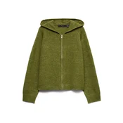 VERO MODA Pletena jopa VMBESTI temno zelena