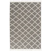 Conceptum Hypnose Tepih Bukle 1409, 200x290 cm, Sivo-beli