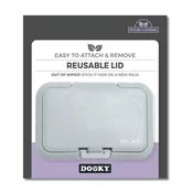 Dooky pokrovček za mokre robčke Grey Card 1ks