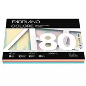 Papir barvni mix a3 80g pastel fabriano colore 1/250-10 FABRIANO