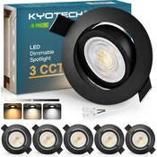 6x KYOTECH LED vgradni stropni reflektorji 5W