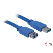 USB3.0 Kabel, 5.0m, A-A, Blau, Verlängerung