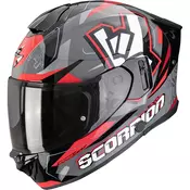 Scorpion EXO-530 Air Rok integralna motociklisticka kaciga sivo-crno-crvena
