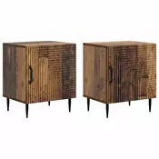 vidaXL vidaXL Nočna omarica 2 pcs Star les 43 x 34,5 x 50 cm Inženirski les, (5000210030)