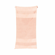 Rožnata bombažna brisača za plažo Sunnylife Summer Stripe, 175 x 90 cm