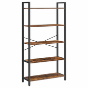Songmics Knjigarna 80x30x153 cm rjava