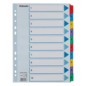 Registrator ESSELTE Mylar A/4 laminirani karton 1-10 100161