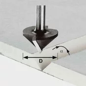 Rezkar Festool V-utor za mavčne plošče HW S8 D32/90 °